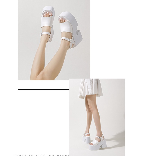 Sandal Đế Xuồng Dày 10CM Phong Cách Mới 2023 Kích Thước 34-41