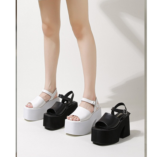 Sandal Đế Xuồng Dày 10CM Phong Cách Mới 2023 Kích Thước 34-41