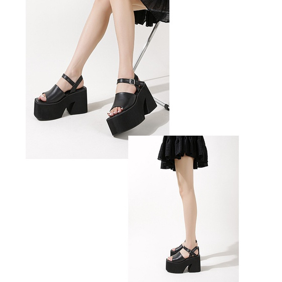 Sandal Đế Xuồng Dày 10CM Phong Cách Mới 2023 Kích Thước 34-41