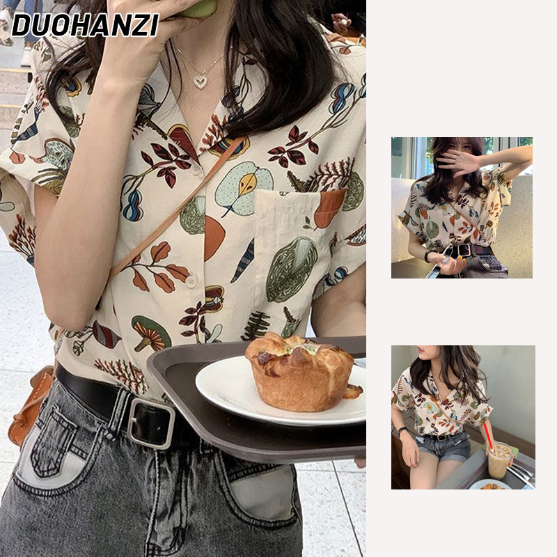 Áo DUOHANZI phong cách Hàn Quốc thời trang cho nữ