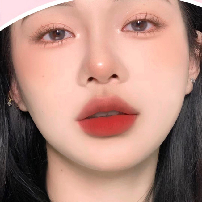 Cappuvini 4 Màu Nhung Mờ Son Bóng Bền Màu Môi Bùn Son Môi Không Thấm Nước