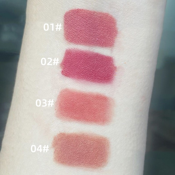 Cappuvini 4 Màu Nhung Mờ Son Bóng Bền Màu Môi Bùn Son Môi Không Thấm Nước