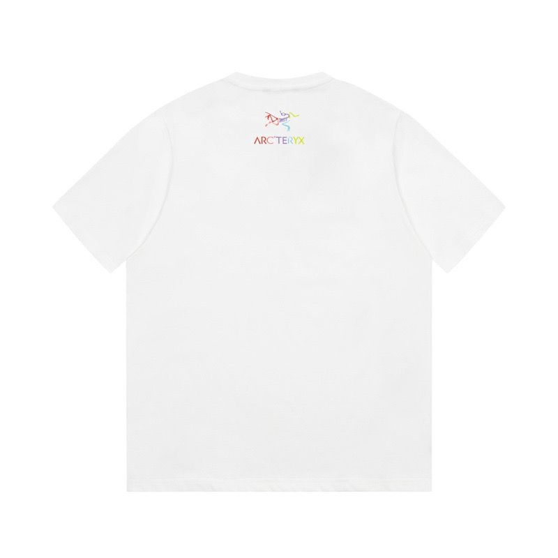 Áo Thun Cotton Tay Ngắn Cổ Tròn Dáng Rộng In Chữ ARC 'TER Thời Trang Cho Nam Và Nữ