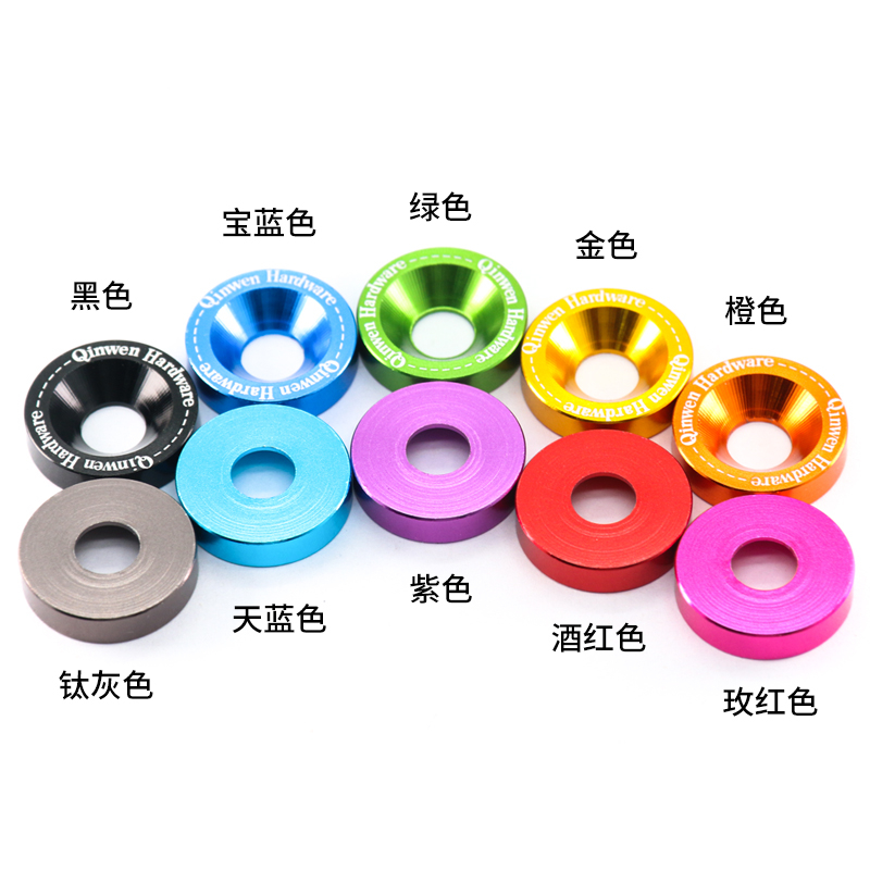 Vòng Đệm Hợp Kim Nhôm M6 Màu Chuyên Dụng Cho Biển Số Xe Hơi