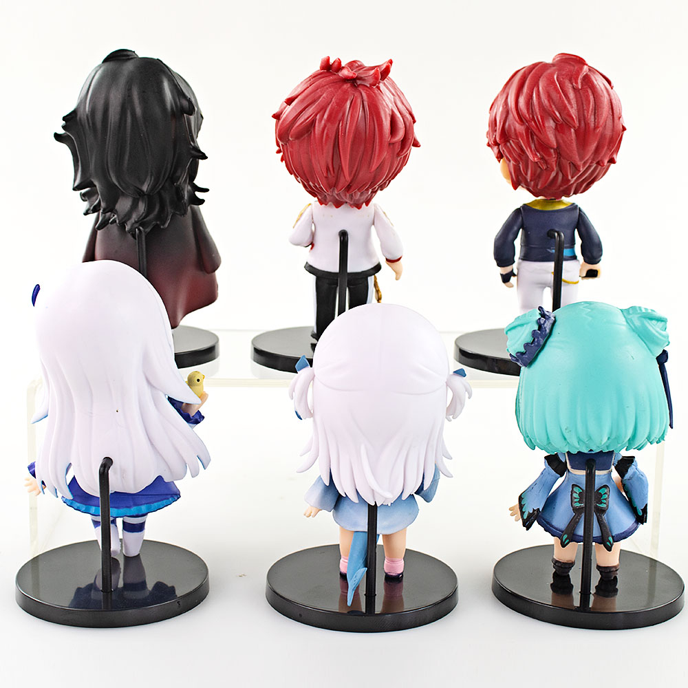 Set 6 Mô Hình Nhân Vật Phim Hoạt Hình The Gawr Gura 10cm