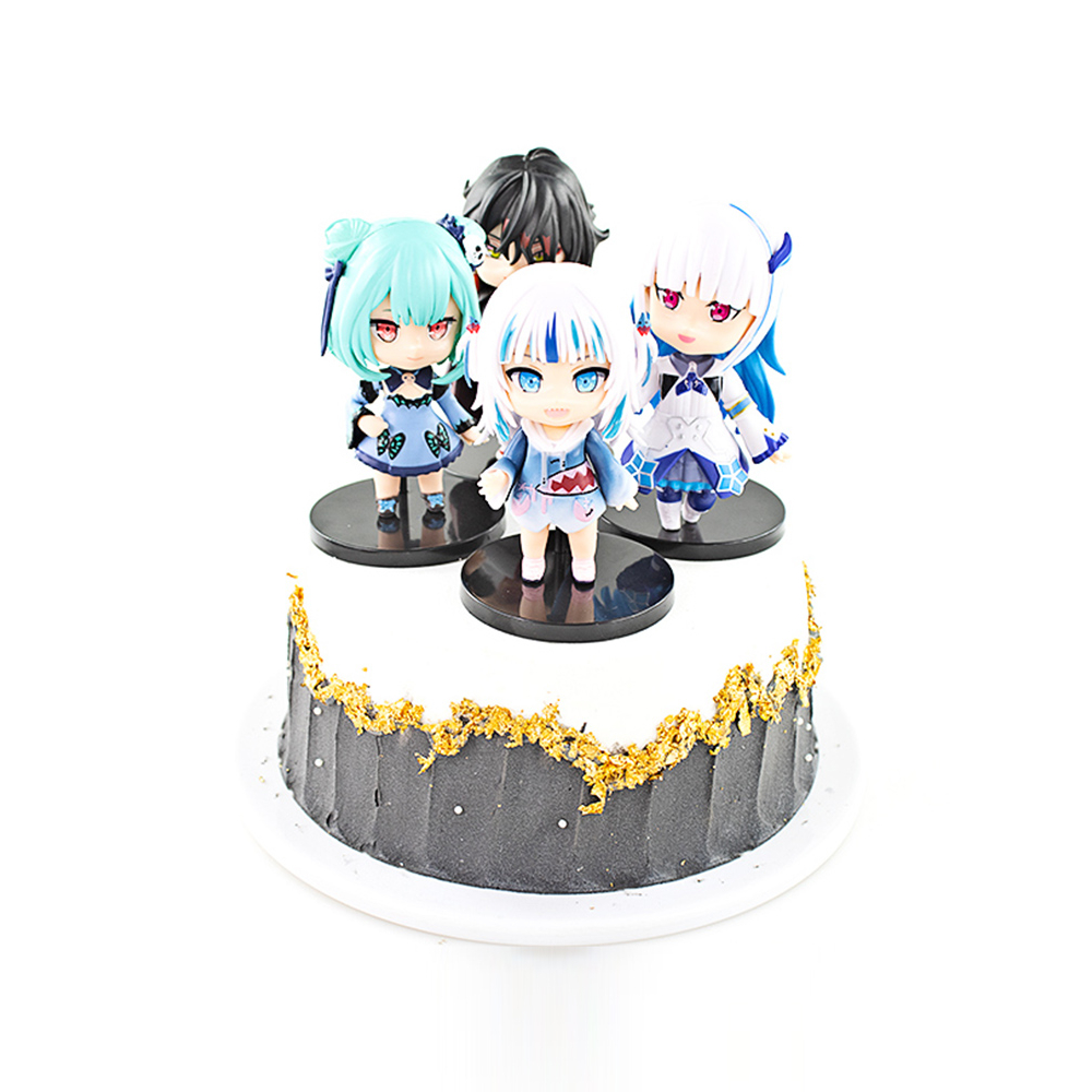 Set 6 Mô Hình Nhân Vật Phim Hoạt Hình The Gawr Gura 10cm