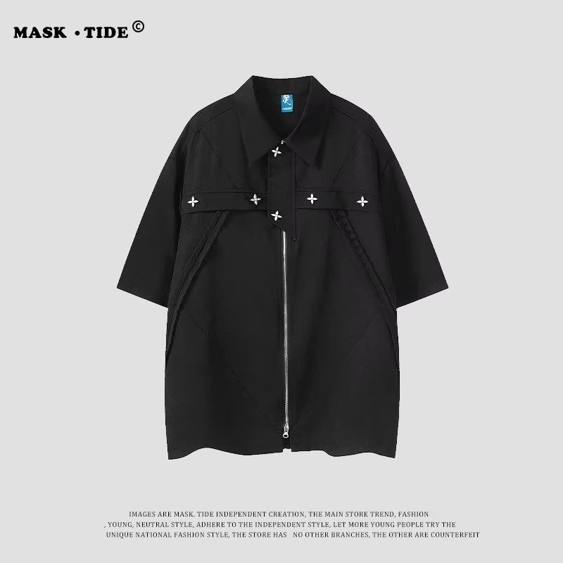 Áo Sơ Mi Nam Dài Tay Cổ Bẻ Form Rộng Thời Trang Hàn