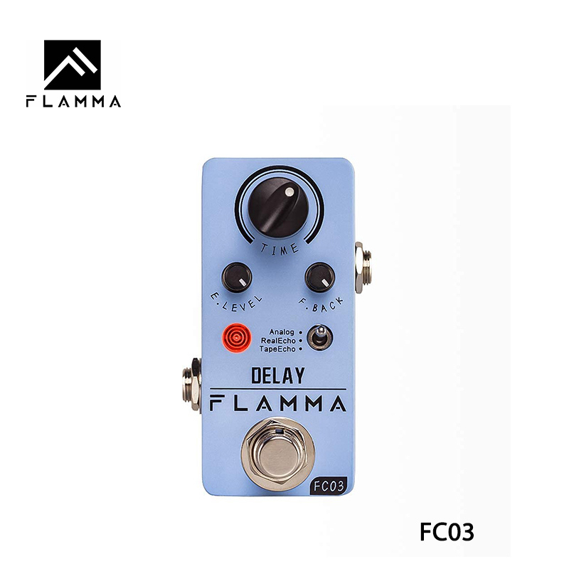 FLAMMA FC03 Bàn Đạp Hiệu Ứng Kỹ Thuật Số Với 3 Chế Độ Analog Echo Tape