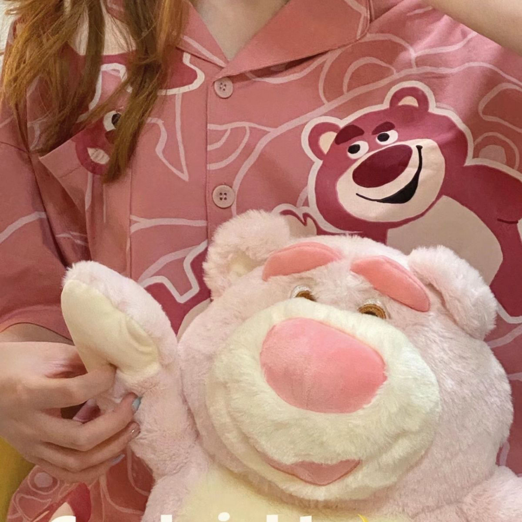 CATIMINI Quà tặng búp bê gấu dâu tây màu hồng sáng tạo Búp bê nước hoa hoạt hình Ragdoll dễ thương