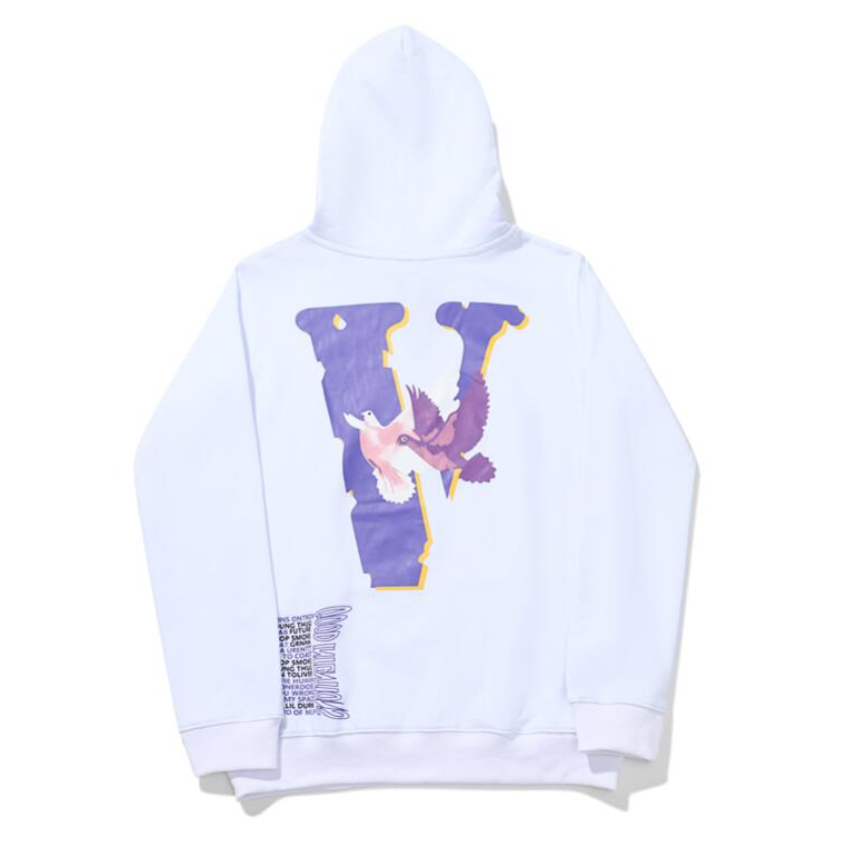 Vlone Áo hoodie cotton unisex In Phong Cách