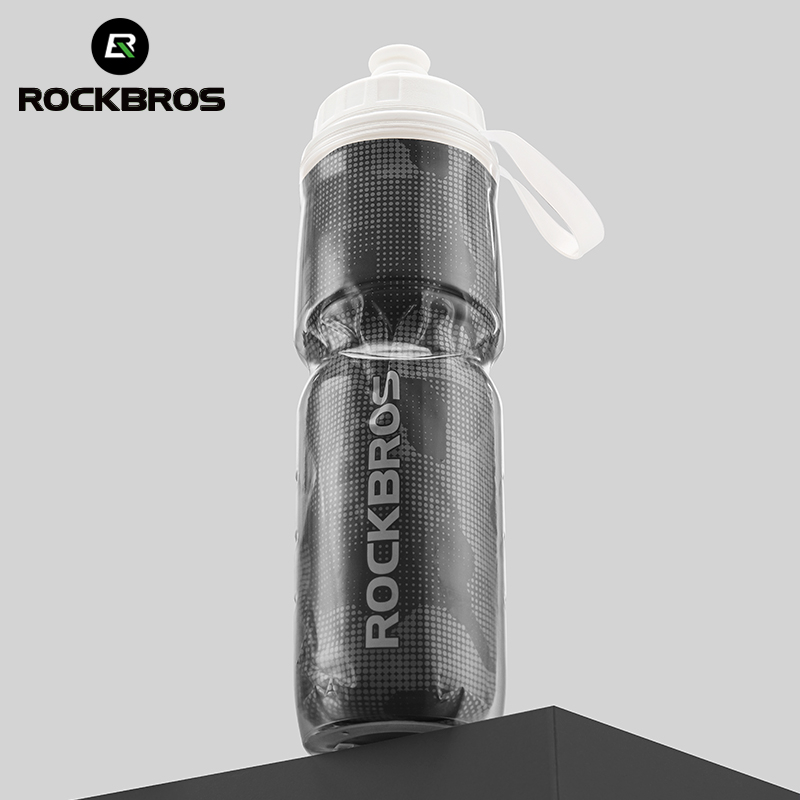 【Fulfilled by Shopee】ROCKBROS bình nước cho xe đạp 670ml bình cách nhiệt cưỡi vật liệu pp5 giữ lạnh phụ kiện xe đạp cách nhiệt