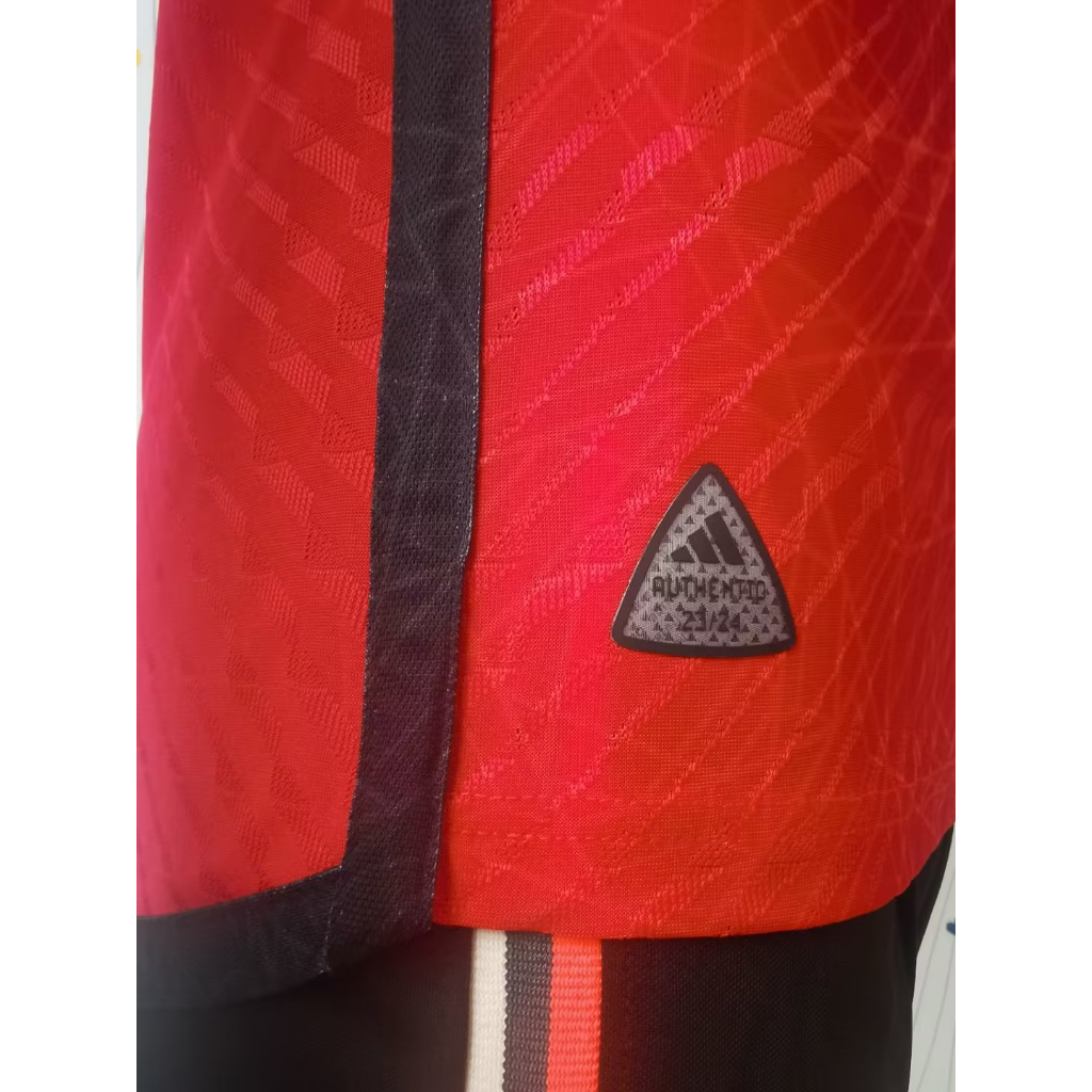 Áo Thun Bóng Đá Màu Đỏ Size S-2XL Size S-23-24 （only T-shirt）MANU