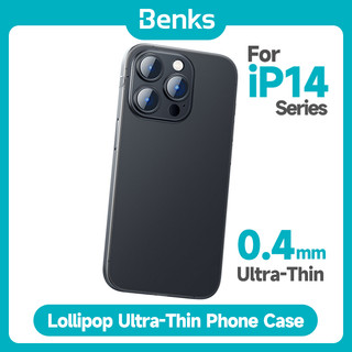 BENKS Ốp Điện Thoại PP Nhám Chống Vân Tay Siêu Mỏng Hình Kẹo Mút Cho iPhone 13 14 Pro Max 0.4mm