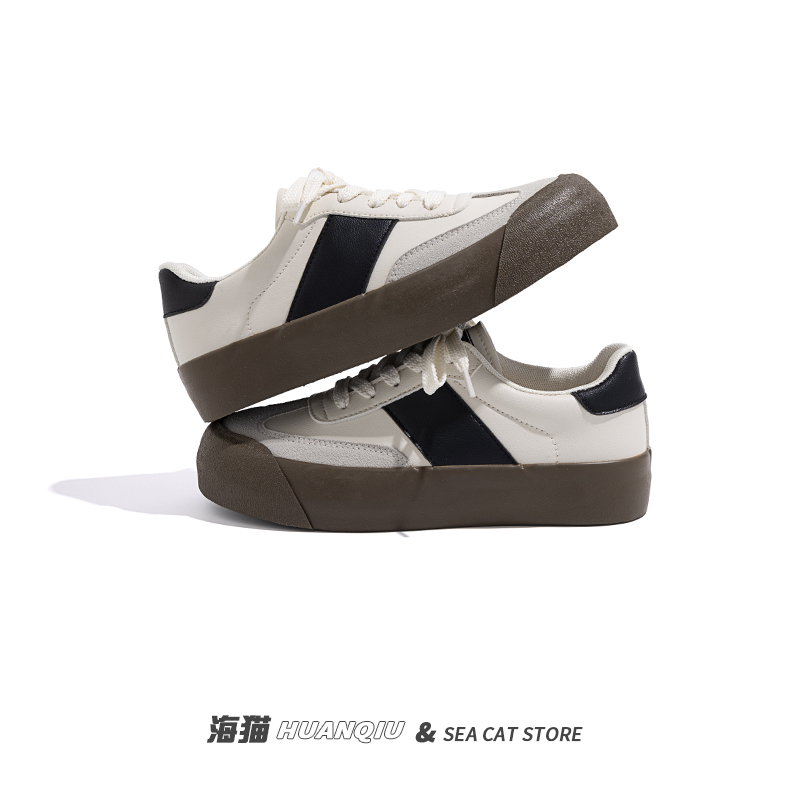 Giày Thể Thao Đế Bằng Màu Trắng Phong Cách Mới Mùa Hè Cho Nữ