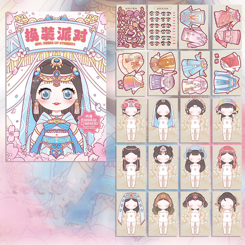 LAHOMIA Sticker Dán Trang Trí Hình Công Chúa Dễ Thương Cho Bé Gái