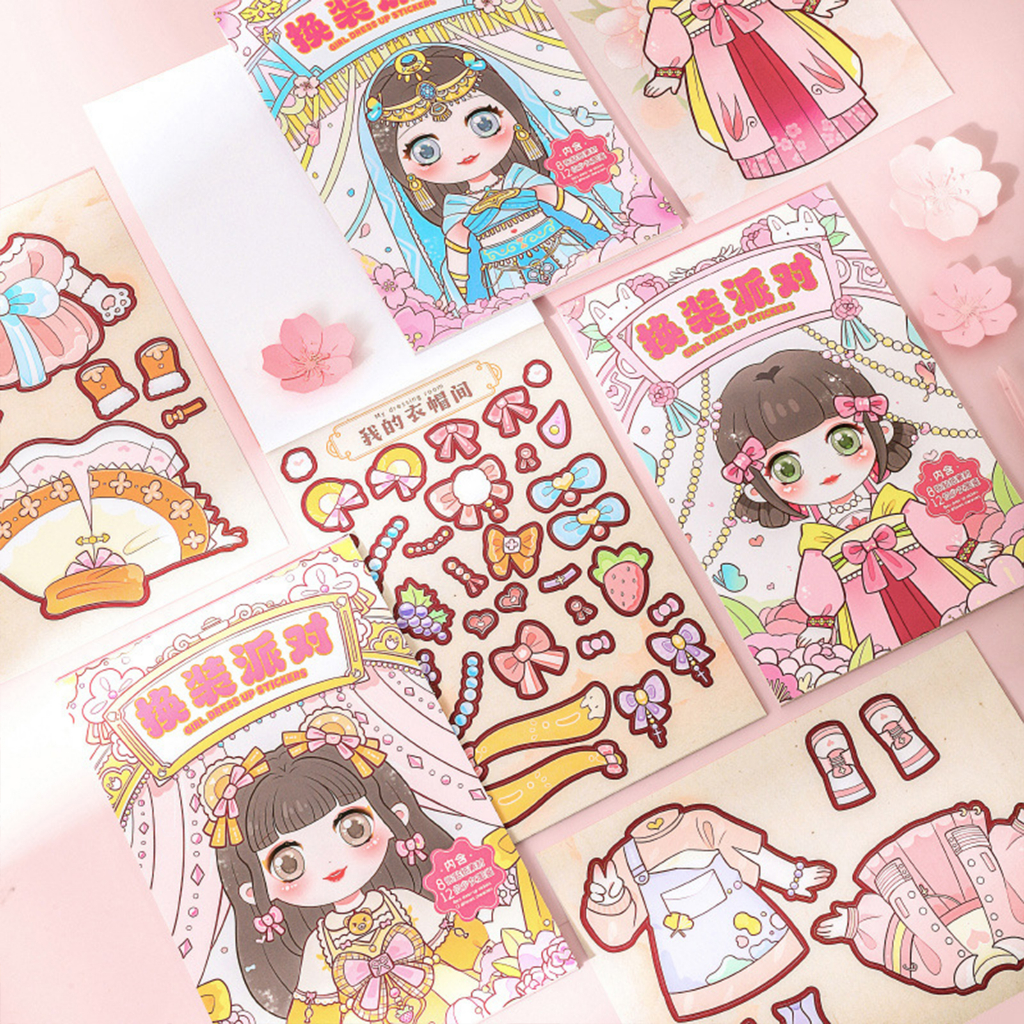 LAHOMIA Sticker Dán Trang Trí Hình Công Chúa Dễ Thương Cho Bé Gái