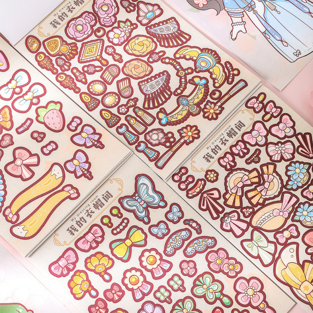 LAHOMIA Sticker Dán Trang Trí Hình Công Chúa Dễ Thương Cho Bé Gái