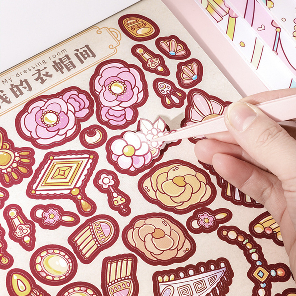 LAHOMIA Sticker Dán Trang Trí Hình Công Chúa Dễ Thương Cho Bé Gái
