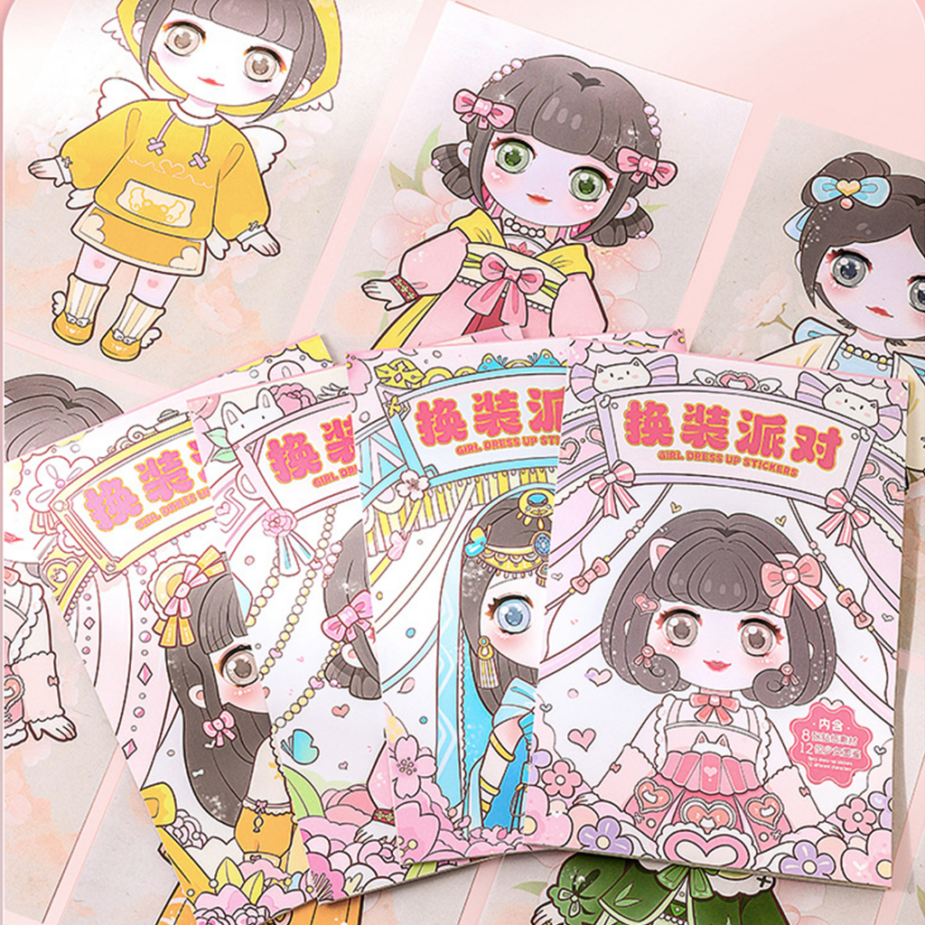 LAHOMIA Sticker Dán Trang Trí Hình Công Chúa Dễ Thương Cho Bé Gái