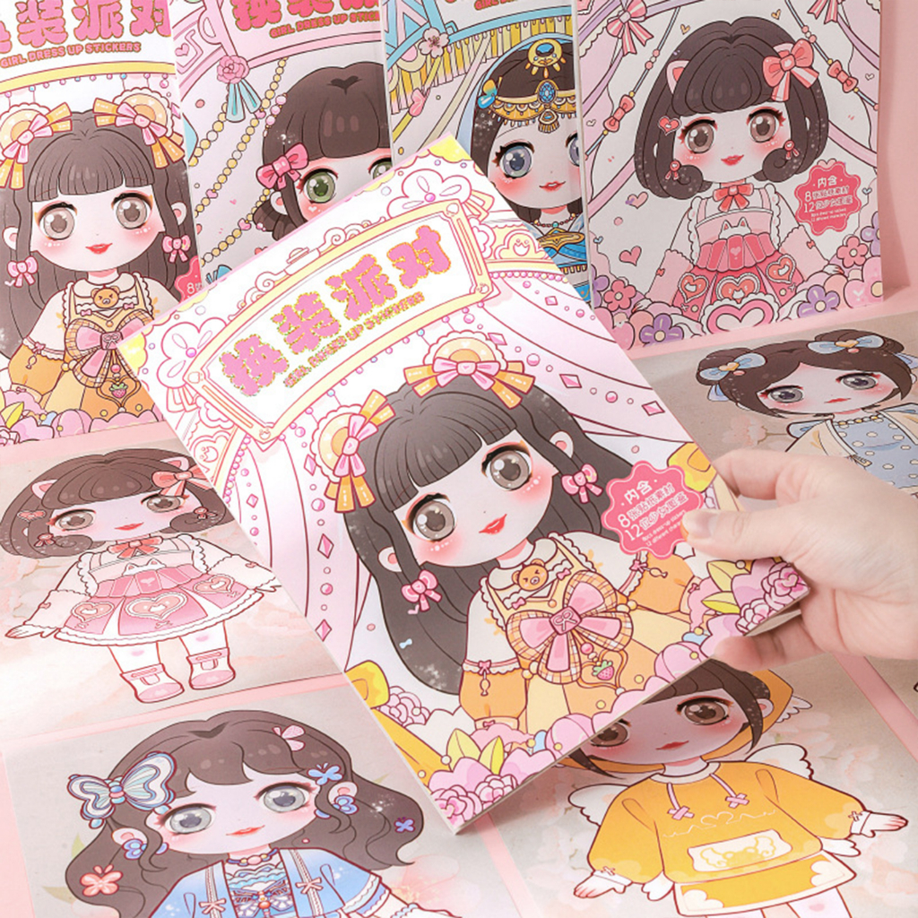 LAHOMIA Sticker Dán Trang Trí Hình Công Chúa Dễ Thương Cho Bé Gái
