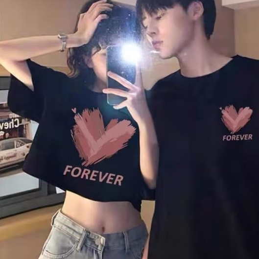 EERSHENSHI Áo Thun cotton Ngắn Tay Cổ Tròn In Họa Tiết Đơn Giản Thời Trang Cho Nam