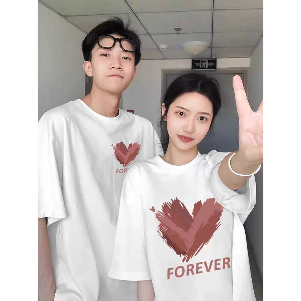 EERSHENSHI Áo Thun cotton Ngắn Tay Cổ Tròn In Họa Tiết Đơn Giản Thời Trang Cho Nam