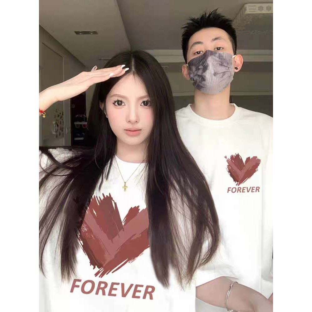 EERSHENSHI Áo Thun cotton Ngắn Tay Cổ Tròn In Họa Tiết Đơn Giản Thời Trang Cho Nam