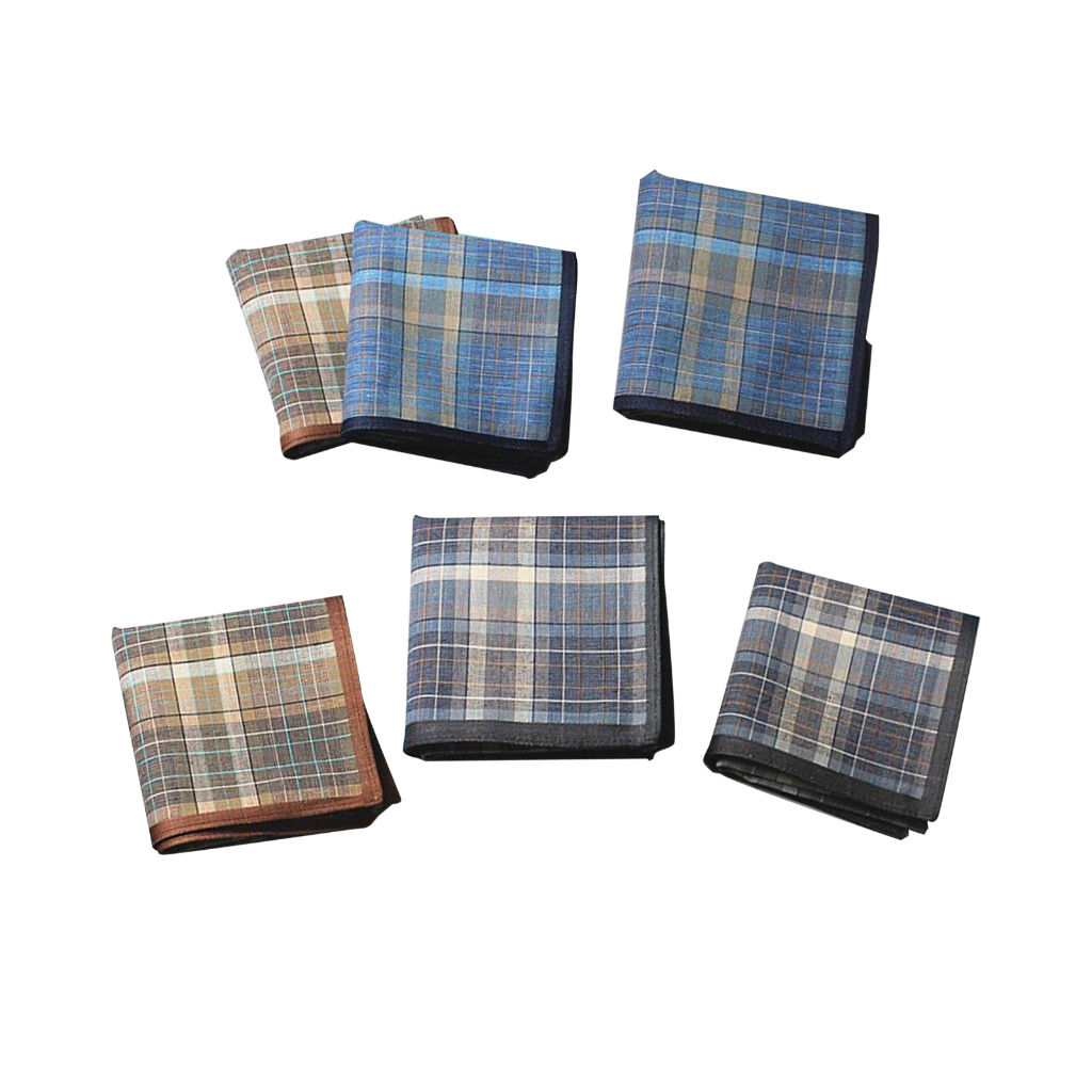 Set 6 Khăn Bandanas Cotton 40cm Cao Cấp Cho Nam