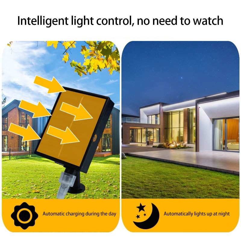 Đèn trang trí sân vườn TAIDU sử dụng năng lượng mặt trời siêu sáng chống thấm nước