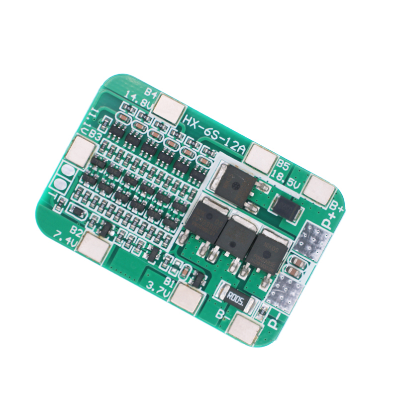 Bảng Mạch Bảo Vệ 6S 15A 24V PCB BMS Dành Cho Pin Li-ion 18650 Li-ion DIY