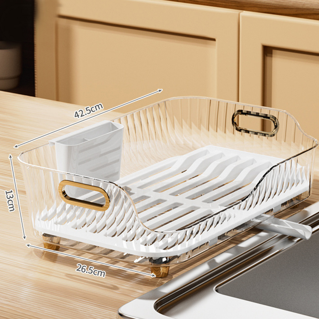 ModernHome Giá Phơi Bát Đĩa Nhựa Visualize Nghi binh Nước Thải Món Ăn Đũa Thìa