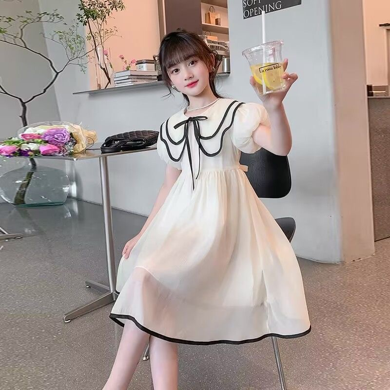 Đầm Công Chúa Thời Trang Mùa Hè Phong Cách Hàn Quốc Cho Bé Gái 3-14 Tuổi