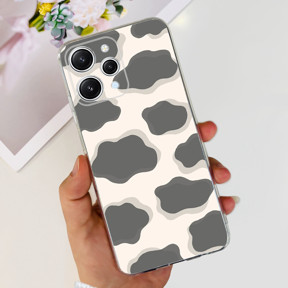 Ốp Điện Thoại In Hình Tháp Eiffel Và Hoa Cho Xiaomi Redmi12 2023 Redmi 12 6.79 ''