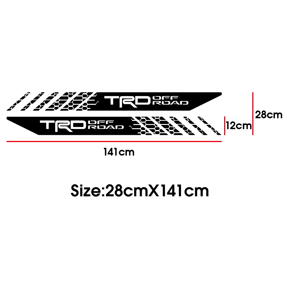 Đề Can Dán Trang Trí Xe Hơi Toyota Tacoma x2 TRD
