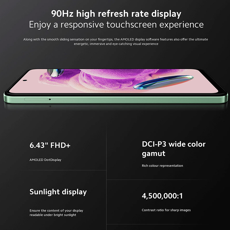 Camera Hành Trình Xiaomi Redmi Note 12S 8GB + 256GB Helio G96 108MP 90Hz 6.43 "AMOLED DotDisplay 33W Sạc Nhanh 5000mAh