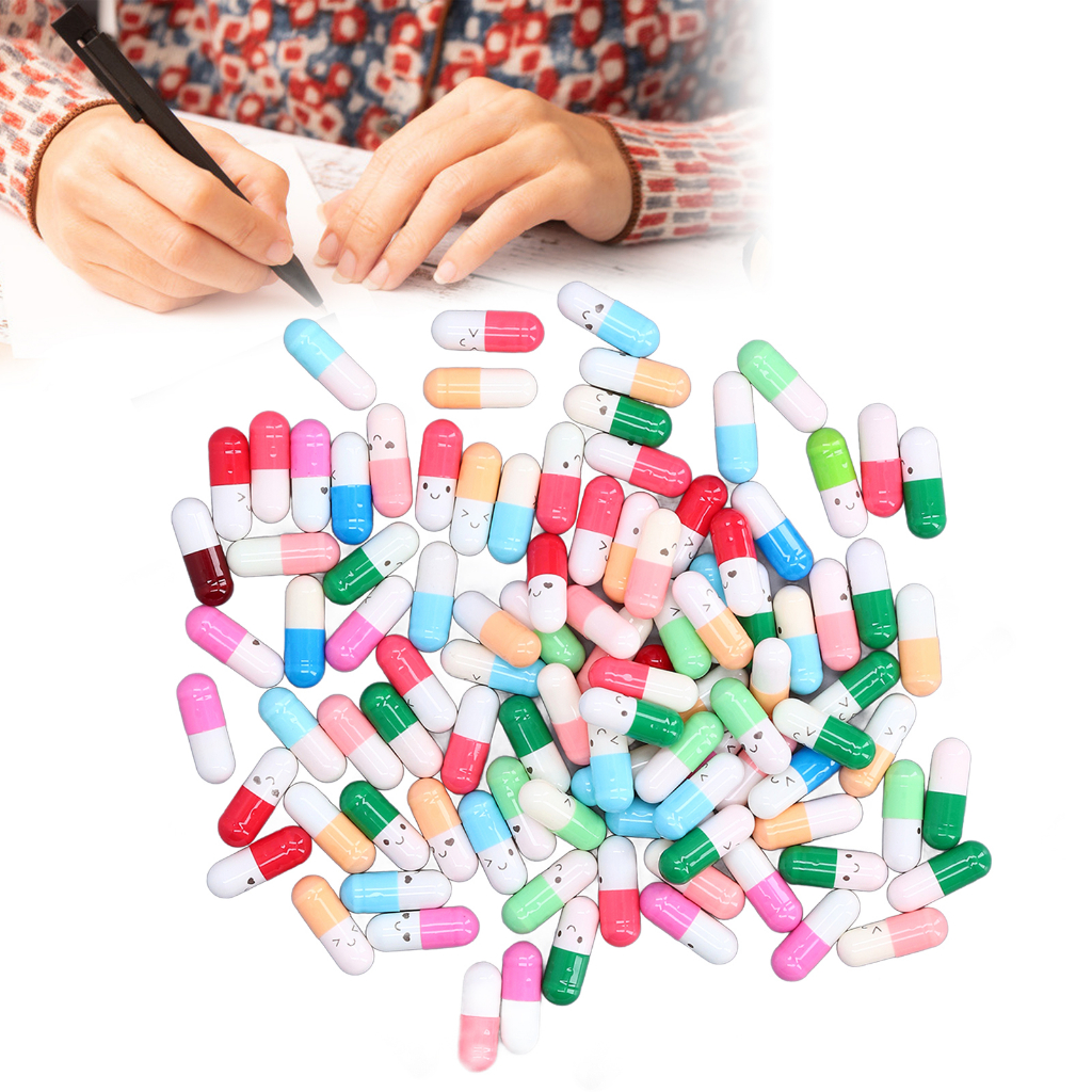 Đầu thư tình yêu Capsule Capsule 100 Capsule Letterhead trong lọ thủy tinh