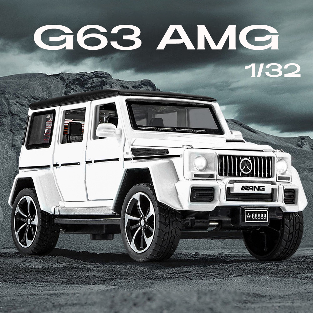 Mô Hình Xe Hơi Benz G63 AMG Có Đèn Và Âm Thanh Bằng Hợp Kim Tỉ Lệ 1: 32