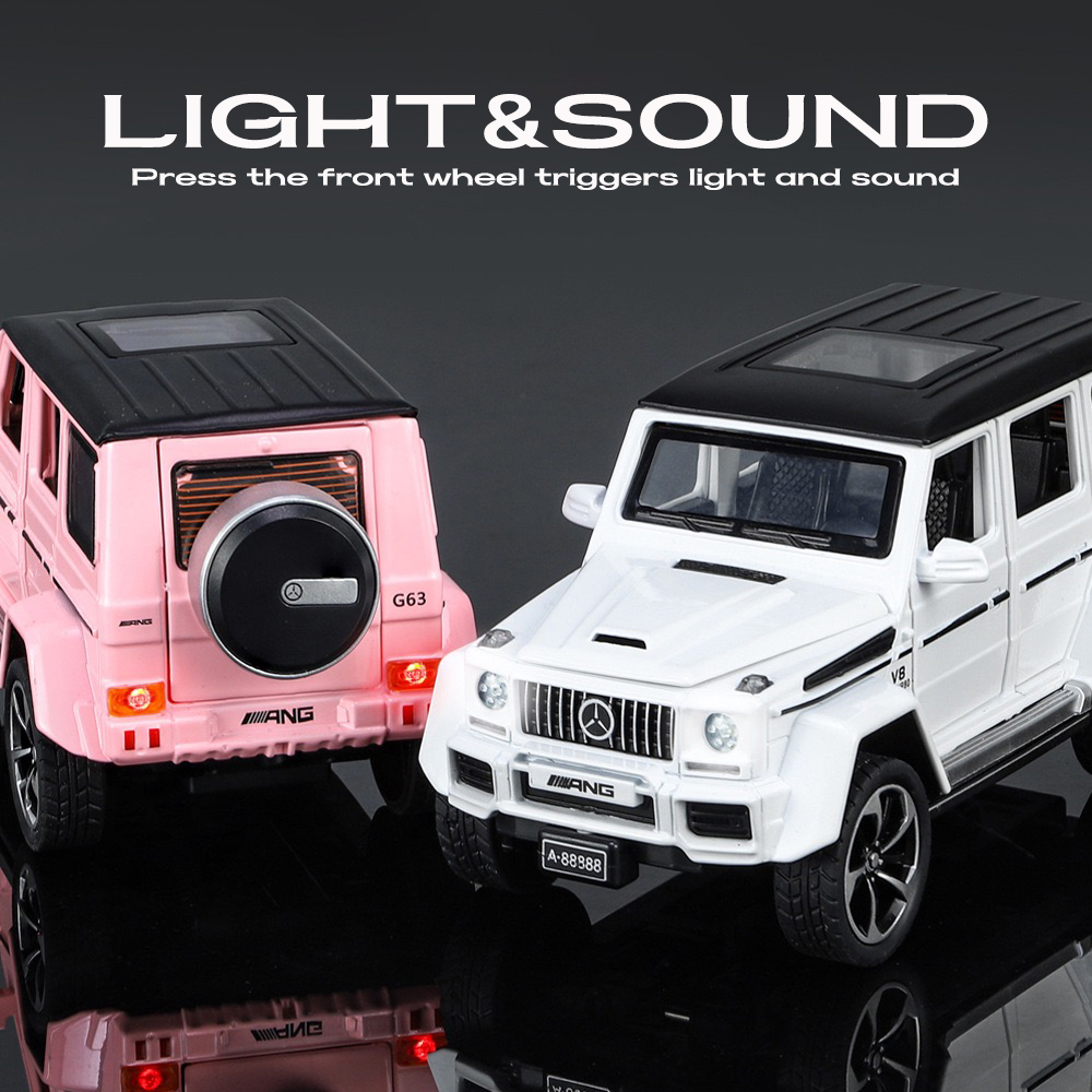 Mô Hình Xe Hơi Benz G63 AMG Có Đèn Và Âm Thanh Bằng Hợp Kim Tỉ Lệ 1: 32