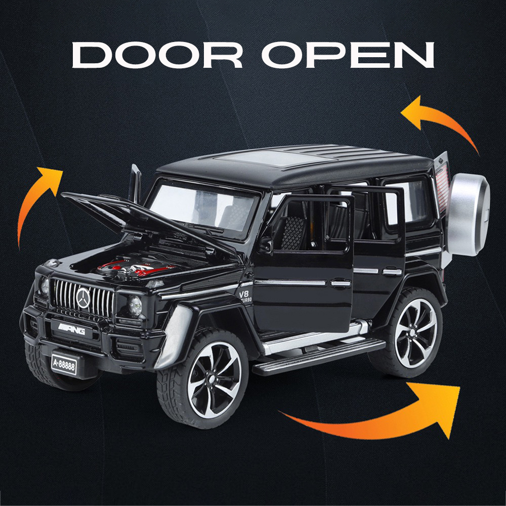 Mô Hình Xe Hơi Benz G63 AMG Có Đèn Và Âm Thanh Bằng Hợp Kim Tỉ Lệ 1: 32