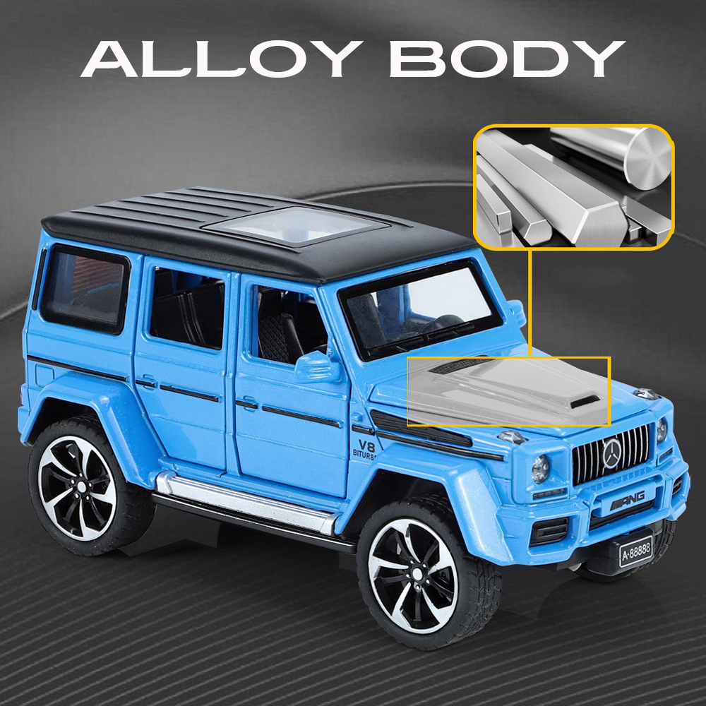 Mô Hình Xe Hơi Benz G63 AMG Có Đèn Và Âm Thanh Bằng Hợp Kim Tỉ Lệ 1: 32