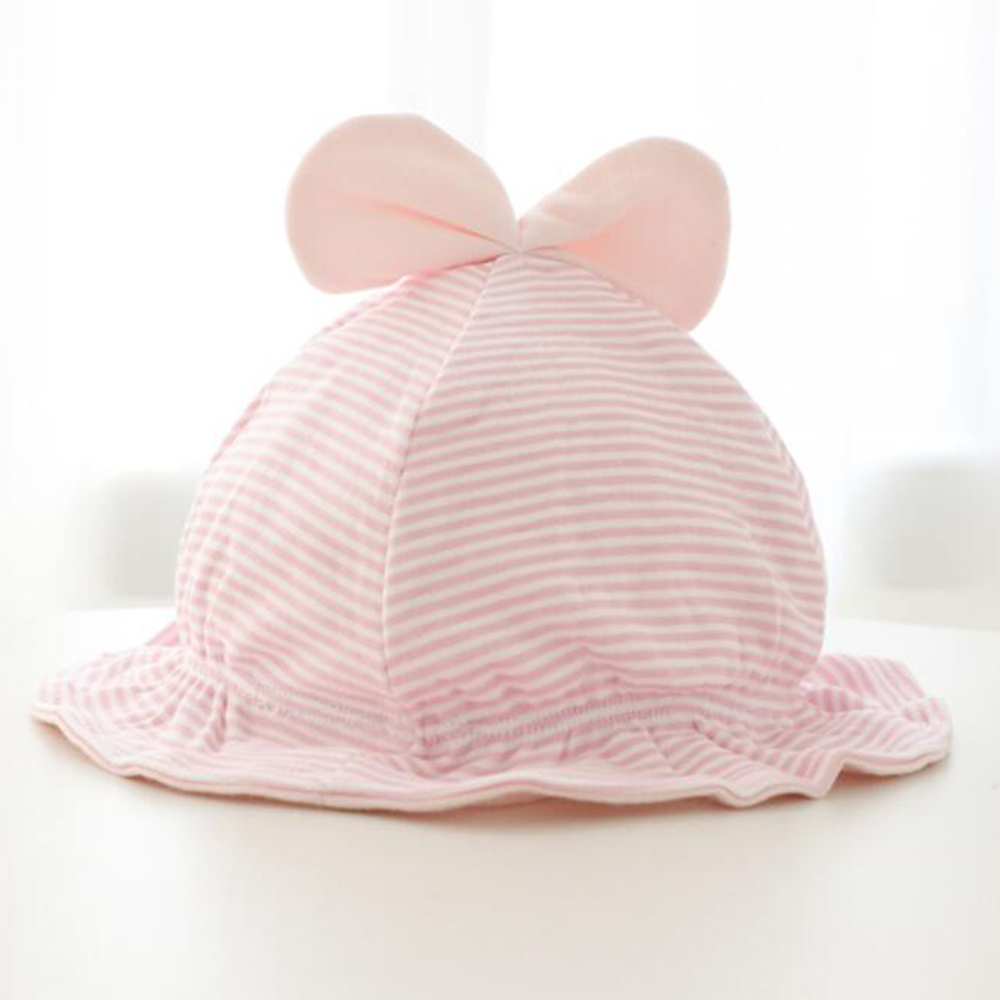Mũ Cotton In Hoa Dễ Thương Cho Bé Gái 0-3 Tháng Tuổi