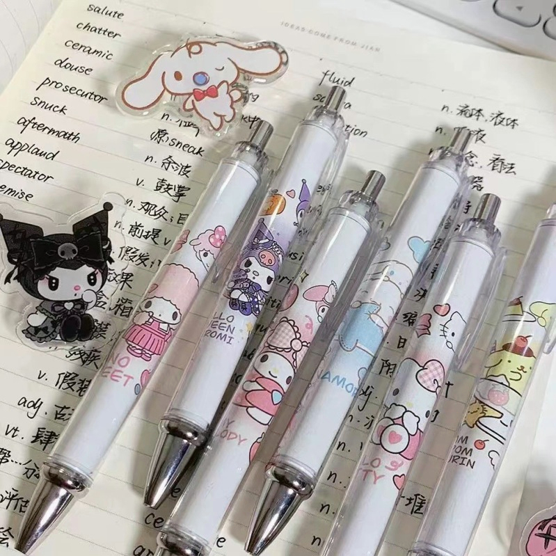 Bút Bi Mực Đen Nhanh Khô Ngòi 0.5mm