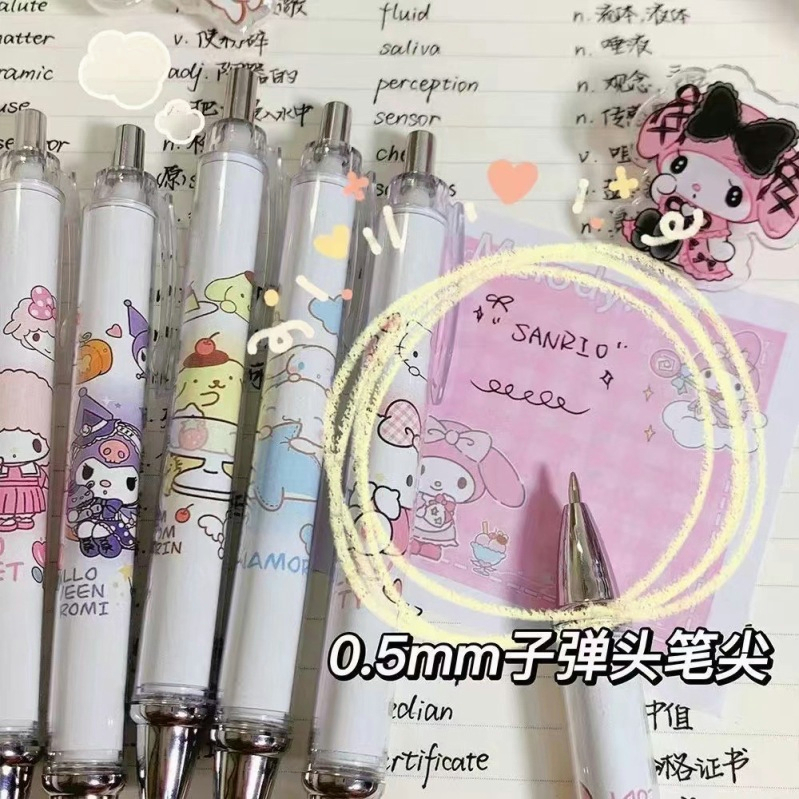Bút Bi Mực Đen Nhanh Khô Ngòi 0.5mm
