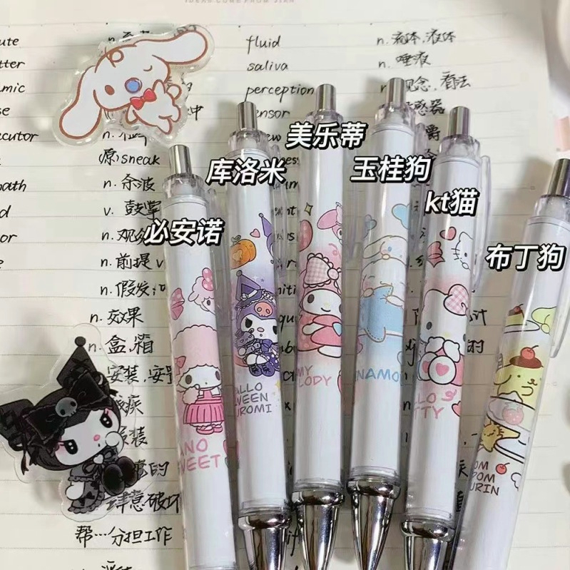 Bút Bi Mực Đen Nhanh Khô Ngòi 0.5mm