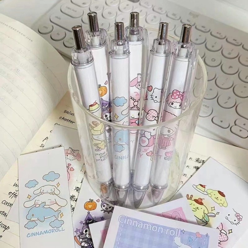 Bút Bi Mực Đen Nhanh Khô Ngòi 0.5mm