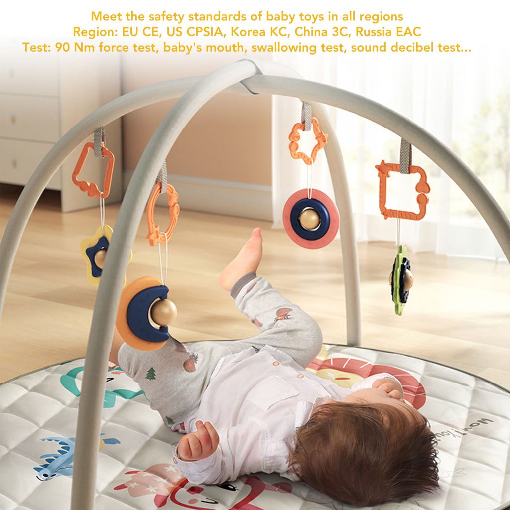 Babyfair. Bé Tập Gym Thảm Chơi Bluetooth Đa Năng Giáo Dục Sớm Kick Piano Cho Hoạt Động Âm Nhạc Kèm Điều Khiển Từ Xa