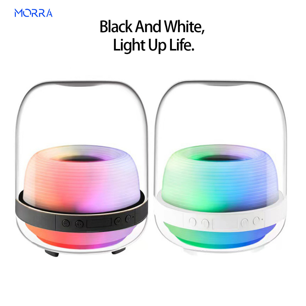 Loa Bluetooth Không Dây L20 Mặt Kính Có Đèn RGB Âm Thanh Hifi