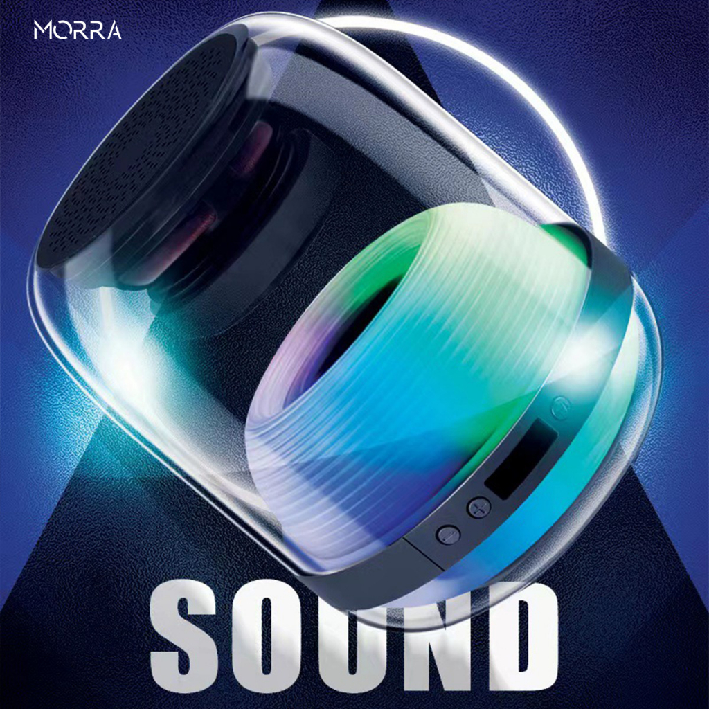 Loa Bluetooth Không Dây L20 Mặt Kính Có Đèn RGB Âm Thanh Hifi