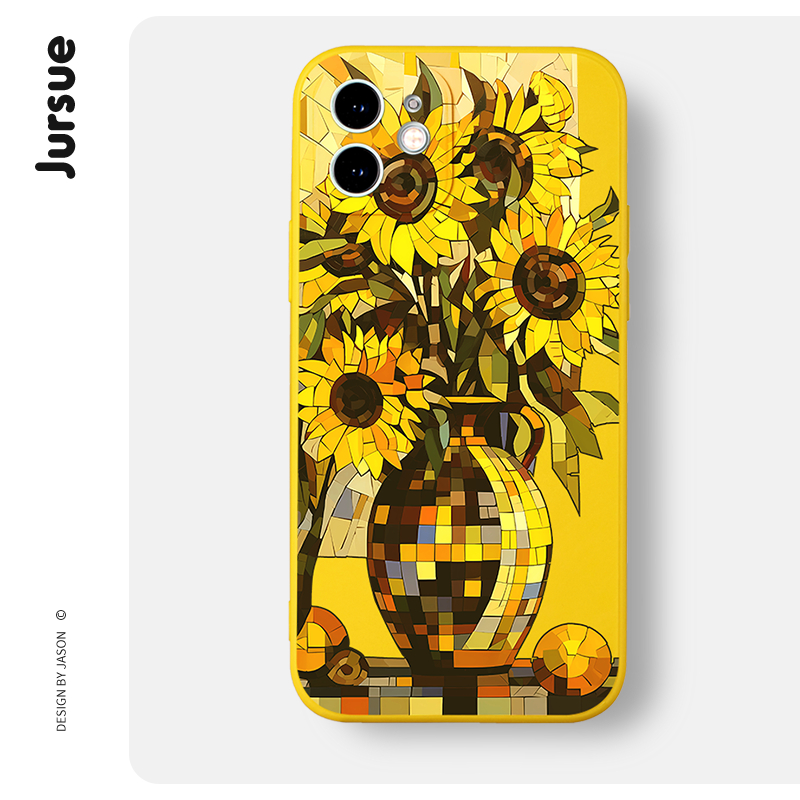 Ốp điện thoại JURSUE độc lạ vintage dẻo ngộ nghĩnh Cho iPhone 14 13 12 11 Pro Max SE 2020 X XR XS 8 7 ip 6S 6 Plus XYH1858