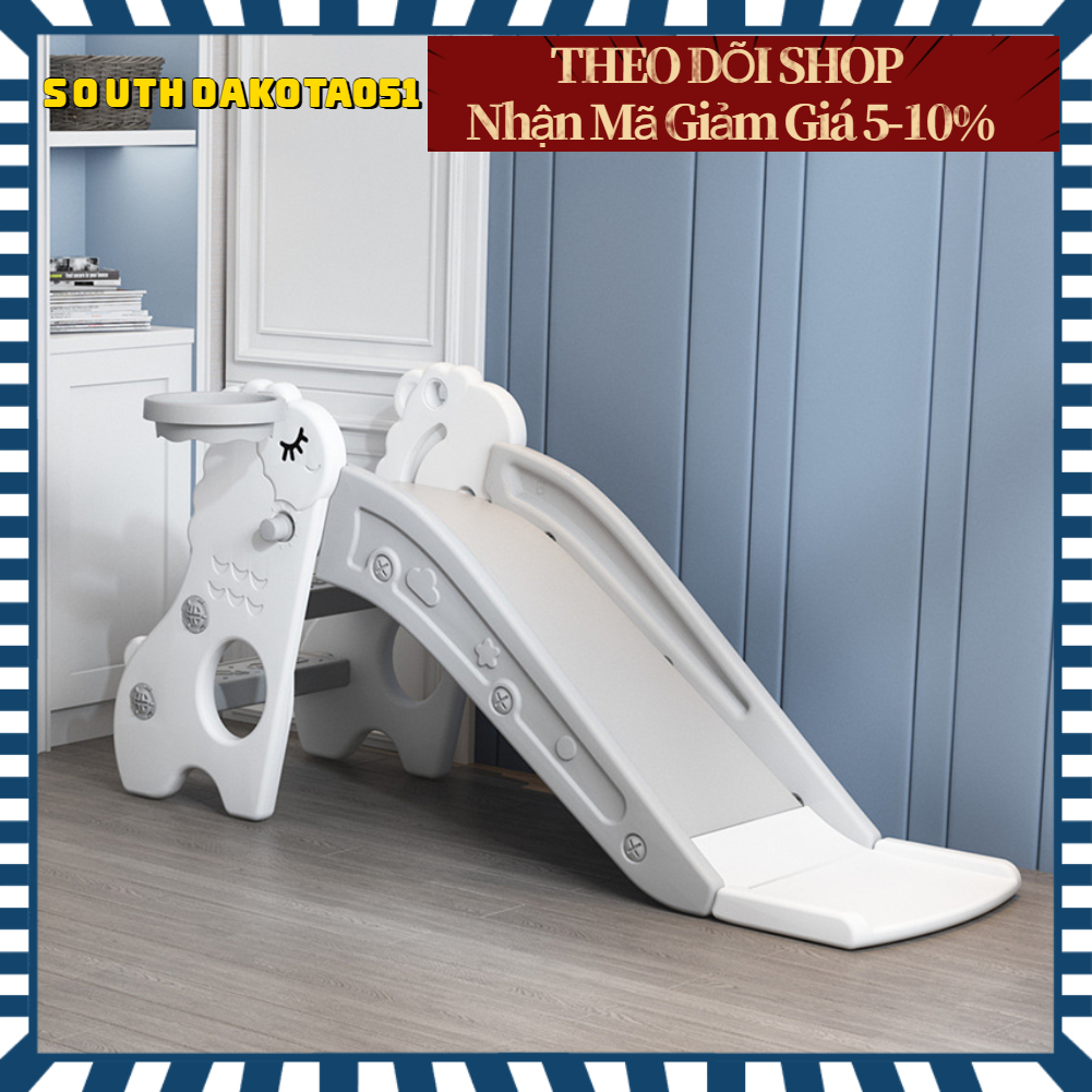 Cầu trượt cho bé trong nhà hình con cừu xinh xắn gấp gọn dễ dàng